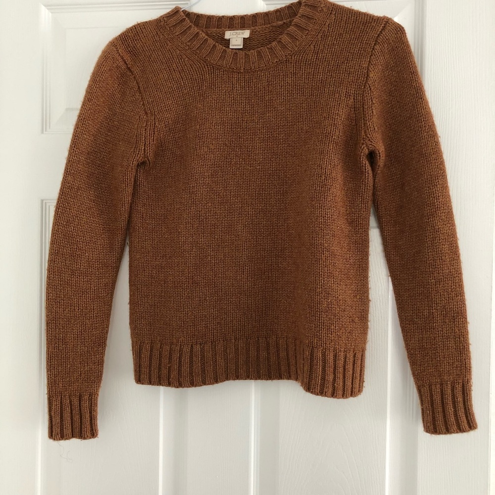 J. Crew Brown Knit Sweater (Small)